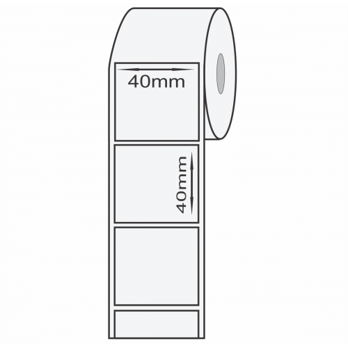 Etiqueta térmica para balança 40 x 40 mm