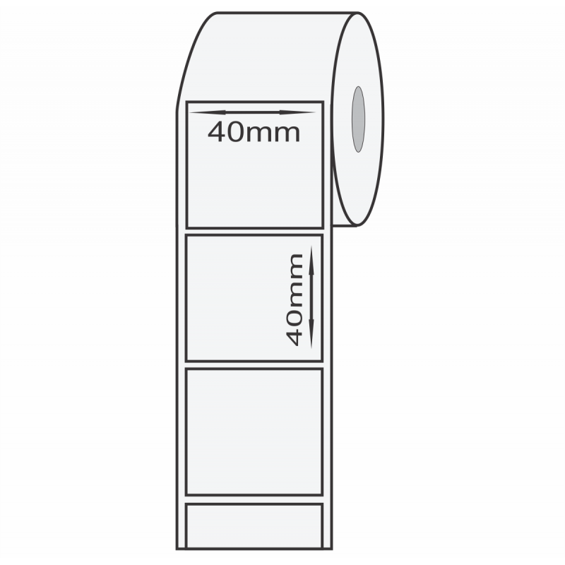 Etiqueta térmica para balança 40 x 40 mm