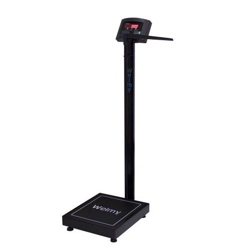 Balança eletrônica antropométrica Welmy W-200A Preta